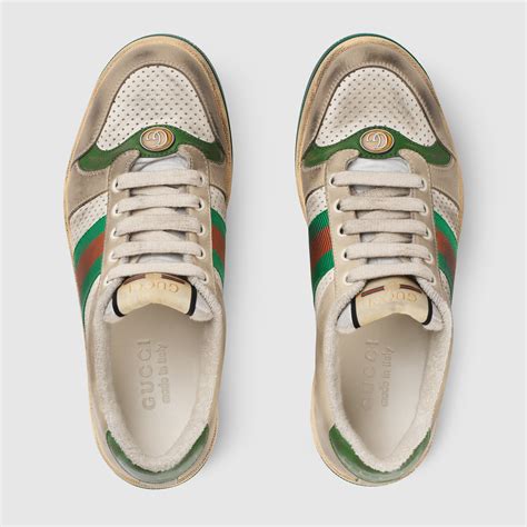 gucci womens screener|women's screener leather sneaker.